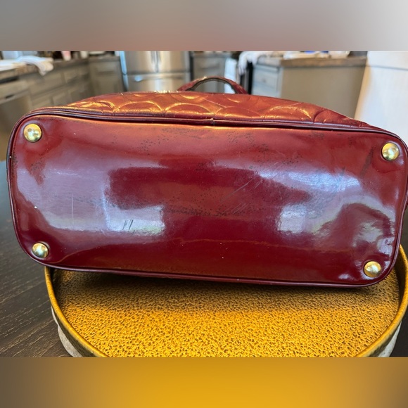 COACH Cora Purse Red Patent Leather Satchel - Picture 5 of 8